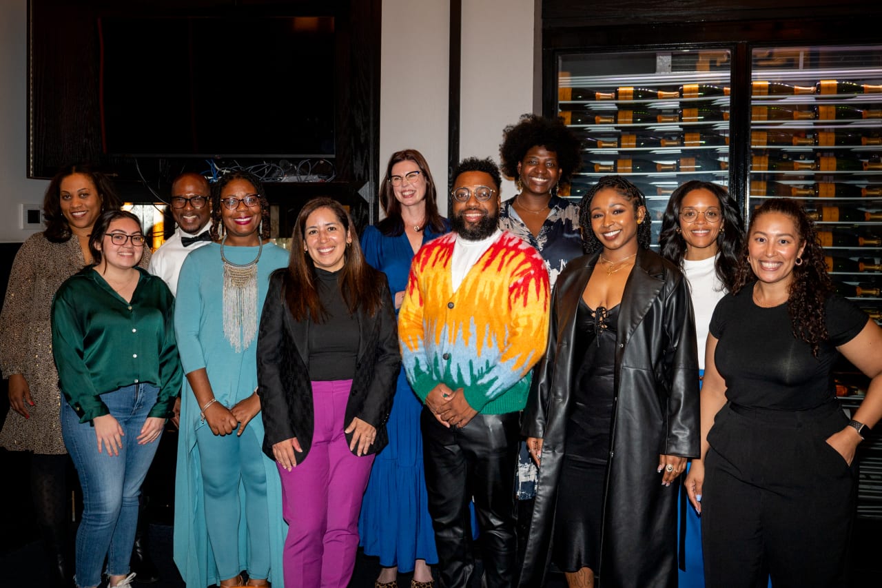 Front Row (L to R): Emilie Vargas, Seteria Hollinshed, Rebecca Singhavong, Le’Greg Harrison, Trap Bob, Shanell Mosley Second Row (L to R): Lisa Franklin, Corwin Knight, Christine Steffens, Josephine Mazyck, Danita Johnson